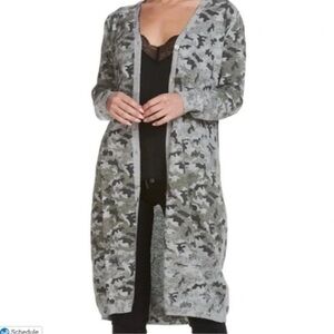 NWT ELAN Duster Boho Camo Cardigan Sz M